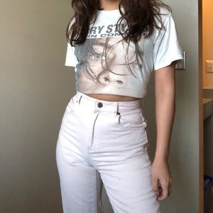 Vintage High waited pink jeans!